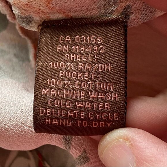 April Cornell Briar ROne Sizee Occasion Dress Woman Large Floral Pink Pocket Coq - Picture 10 of 16